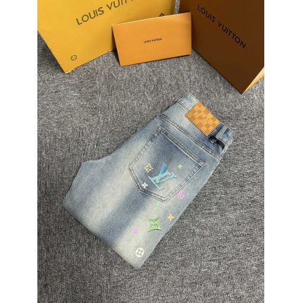Cheap Louis Vuitton Jeans for Men in 227634, $155 USD- [IB227634] - Replica Louis Vuitton Jeans for Men