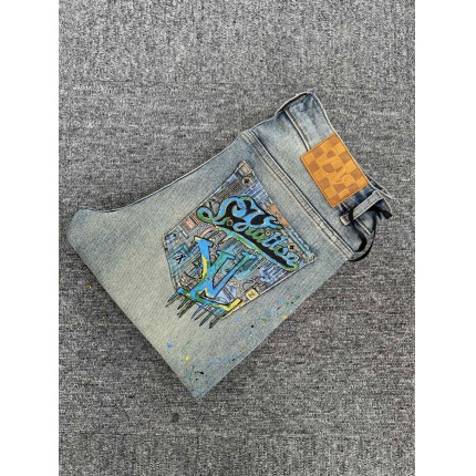 Cheap Louis Vuitton Jeans for Men in 227642, $140 USD- [IB227642] - Replica Louis Vuitton Jeans for Men