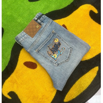 Cheap Louis Vuitton Jeans for Men in 227661, $140 USD- [IB227661] - Replica Louis Vuitton Jeans for Men