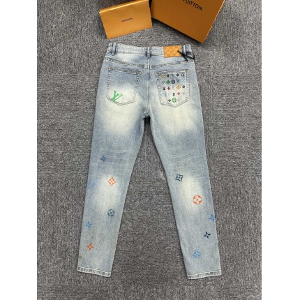 Cheap Louis Vuitton Jeans for Men in 227669, $140 USD- [IB227669] - Replica Louis Vuitton Jeans for Men