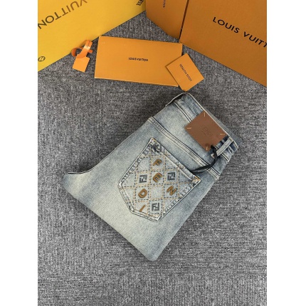 Cheap Fendi Jeans for Men in 227670, $140 USD- [IB227670] - Replica Fendi Jeans for Men