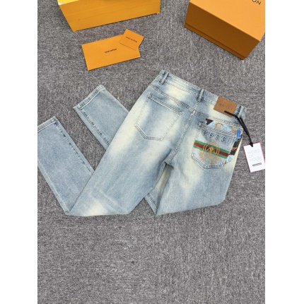 Cheap Gucci Jeans for Men in 227674, $125 USD- [IB227674] - Replica Gucci Jeans for Men