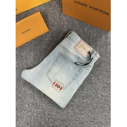 Cheap Gucci Jeans for Men in 227675, $125 USD- [IB227675] - Replica Gucci Jeans for Men