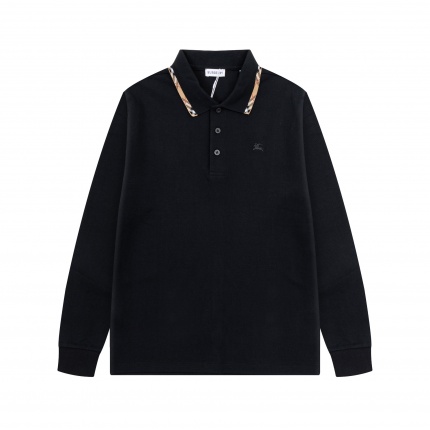 Cheap Burberry Long-Sleeved Polo T-Shirts for Men in 227922, $50 USD- [IB227922] - Replica Burberry Long-Sleeved Polo T-Shirts for Men