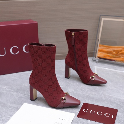 Cheap New Arrivals Gucci Boots For Women in 228375, $135 USD- [IB228375] - Replica Gucci Boots For Women