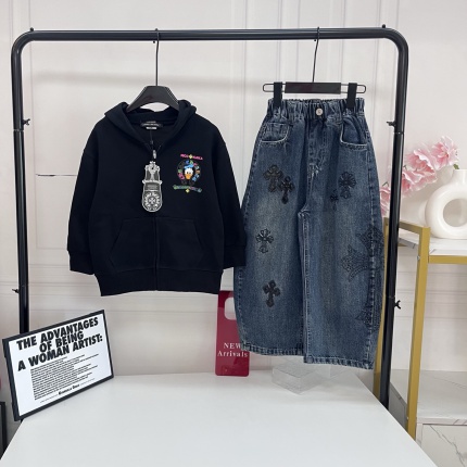 Cheap Chrome Hearts children's  Tracksuits in 228664, $70 USD- [IB228664] - Replica Tracksuits