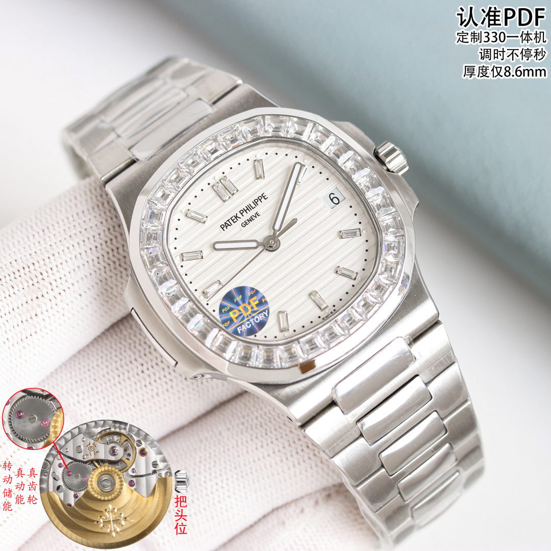 Cheap Patek Philippe AAA Diamond Watches in 220487, $280 USD- [IB220487] - Replica Patek Philippe AAA Diamond Watches