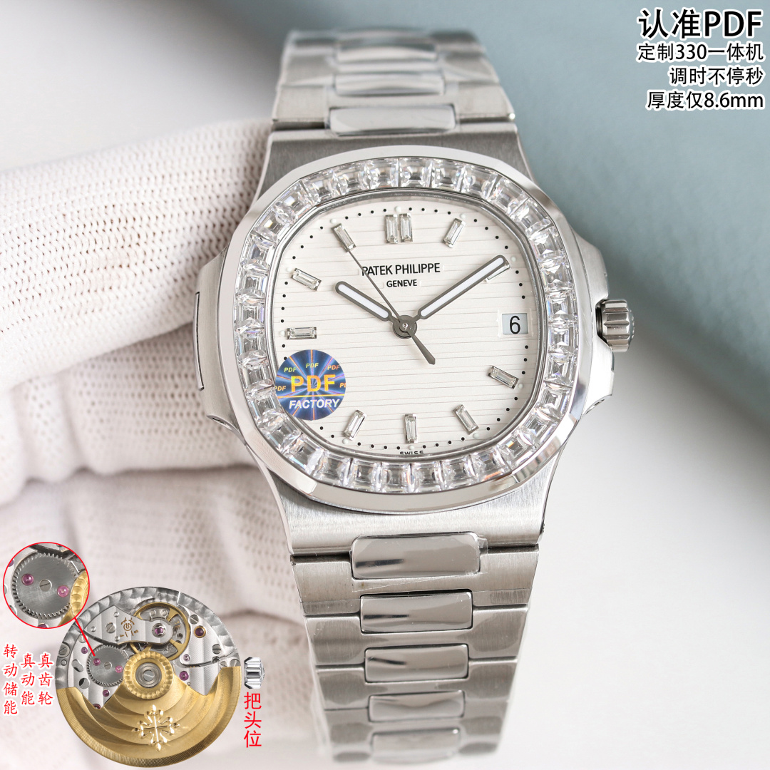 Cheap Patek Philippe AAA Diamond Watches in 220487, $280 USD- [IB220487] - Replica Patek Philippe AAA Diamond Watches