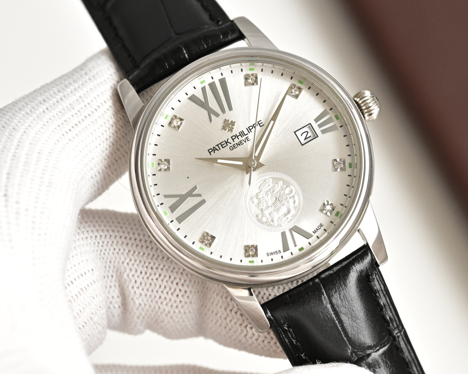 Cheap Patek Philippe AAA Diamond Watches in 220494, $280 USD- [IB220494] - Replica Patek Philippe AAA Diamond Watches