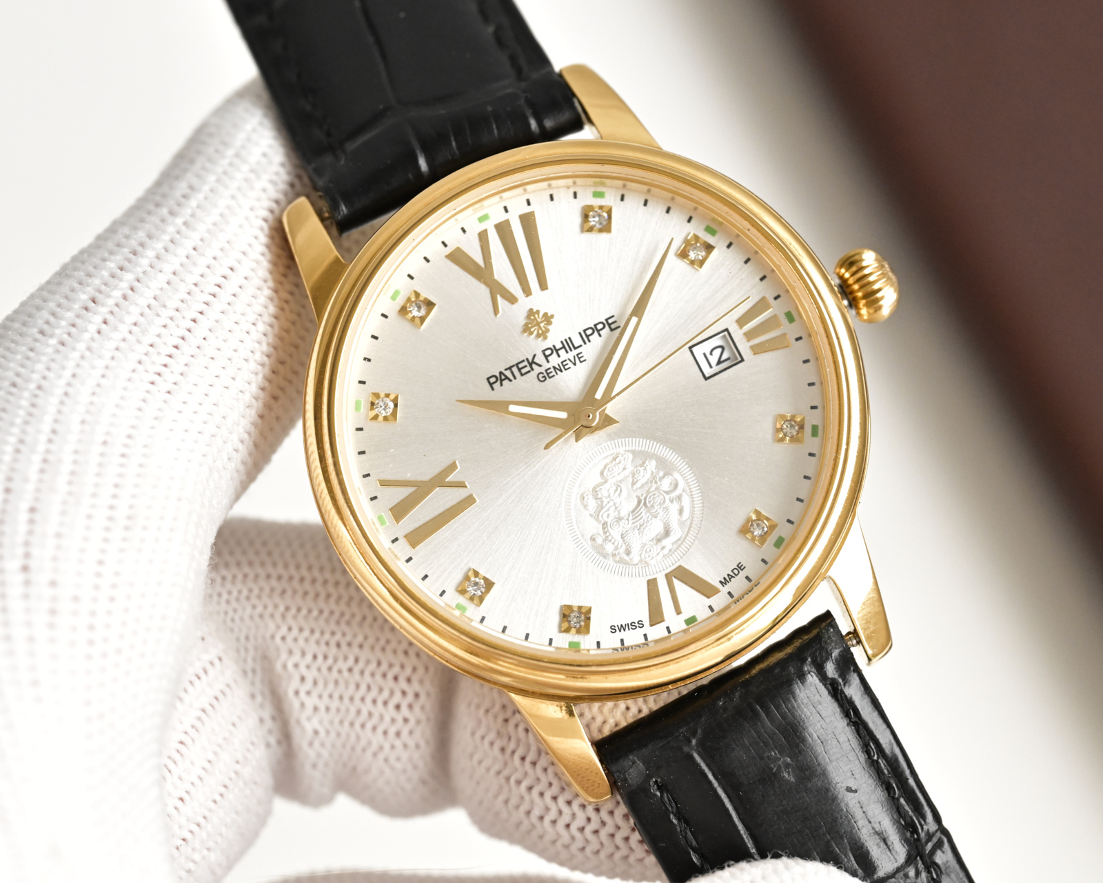 Cheap Patek Philippe AAA Diamond Watches in 220495, $280 USD- [IB220495] - Replica Patek Philippe AAA Diamond Watches