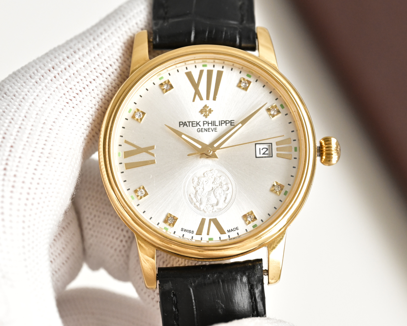 Cheap Patek Philippe AAA Diamond Watches in 220495, $280 USD- [IB220495] - Replica Patek Philippe AAA Diamond Watches
