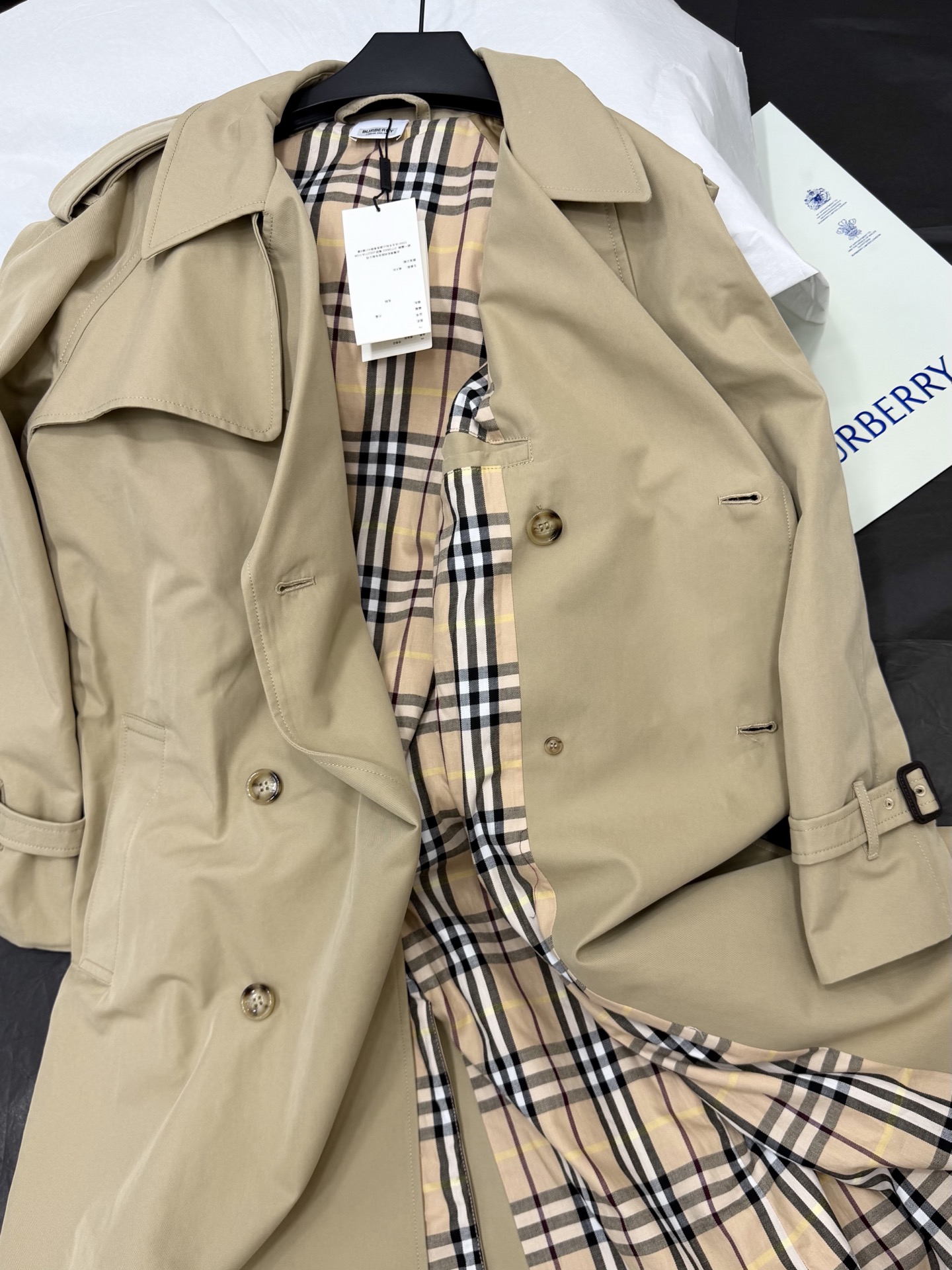 Cheap Burberry Trench Coats For Women in 220727, $200 USD- [IB220727] - Replica Burberry Trench Coats For Women