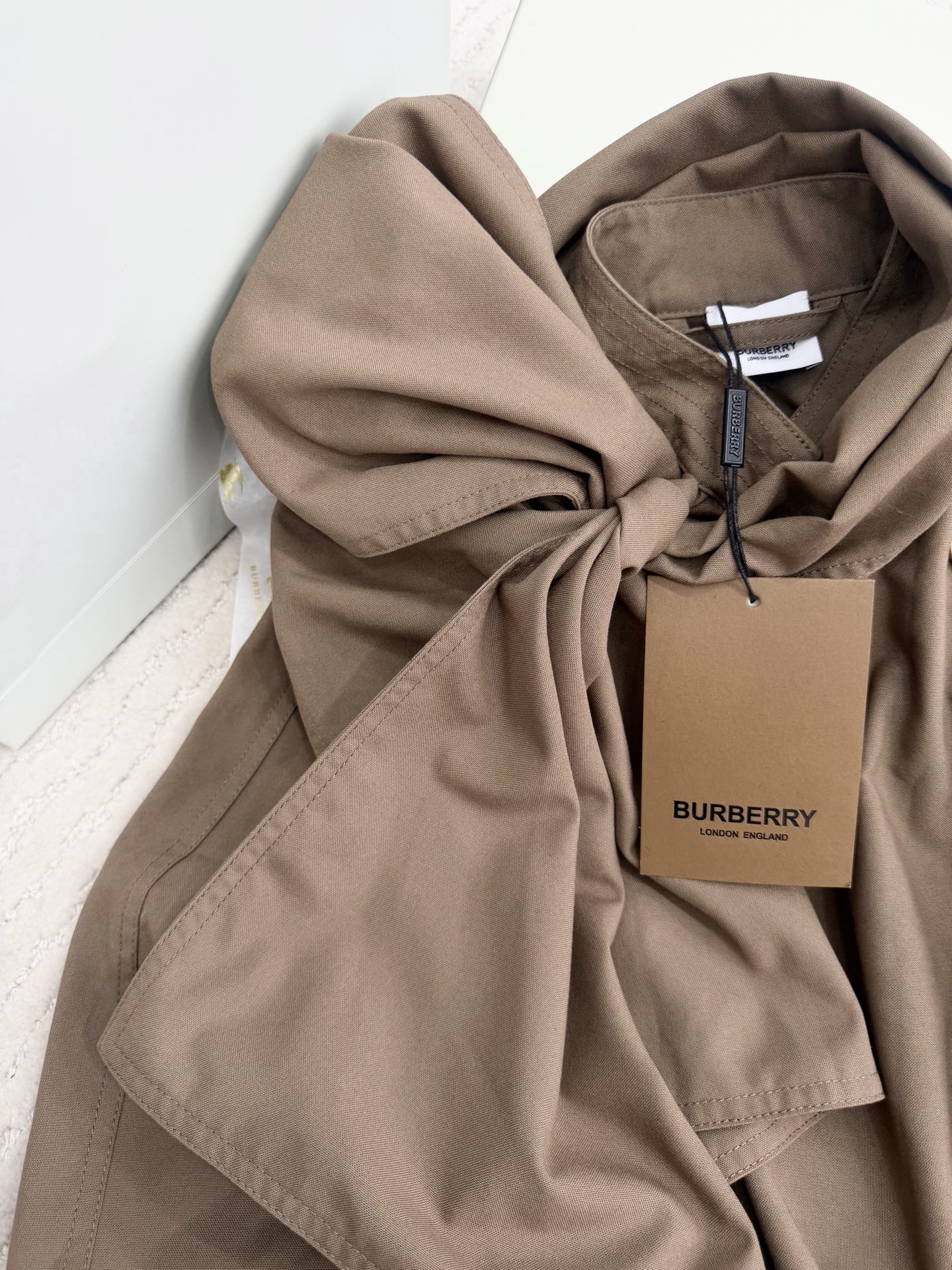 Cheap Burberry Trench Coats For Women in 220728, $200 USD- [IB220728] - Replica Burberry Trench Coats For Women
