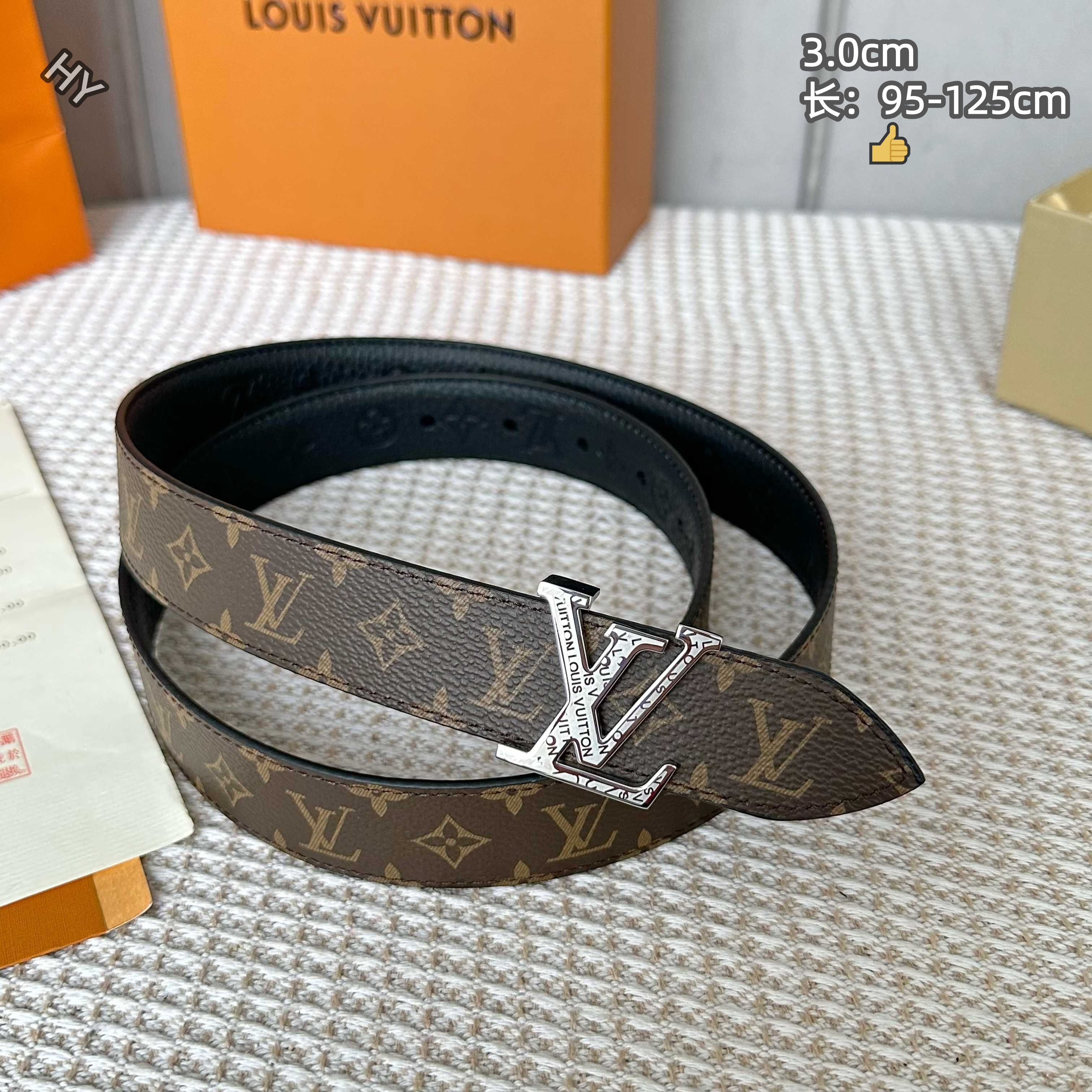 Cheap Louis Vuitton AAA Belts in 220832, $60 USD- [IB220832] - Replica Louis Vuitton AAA Belts