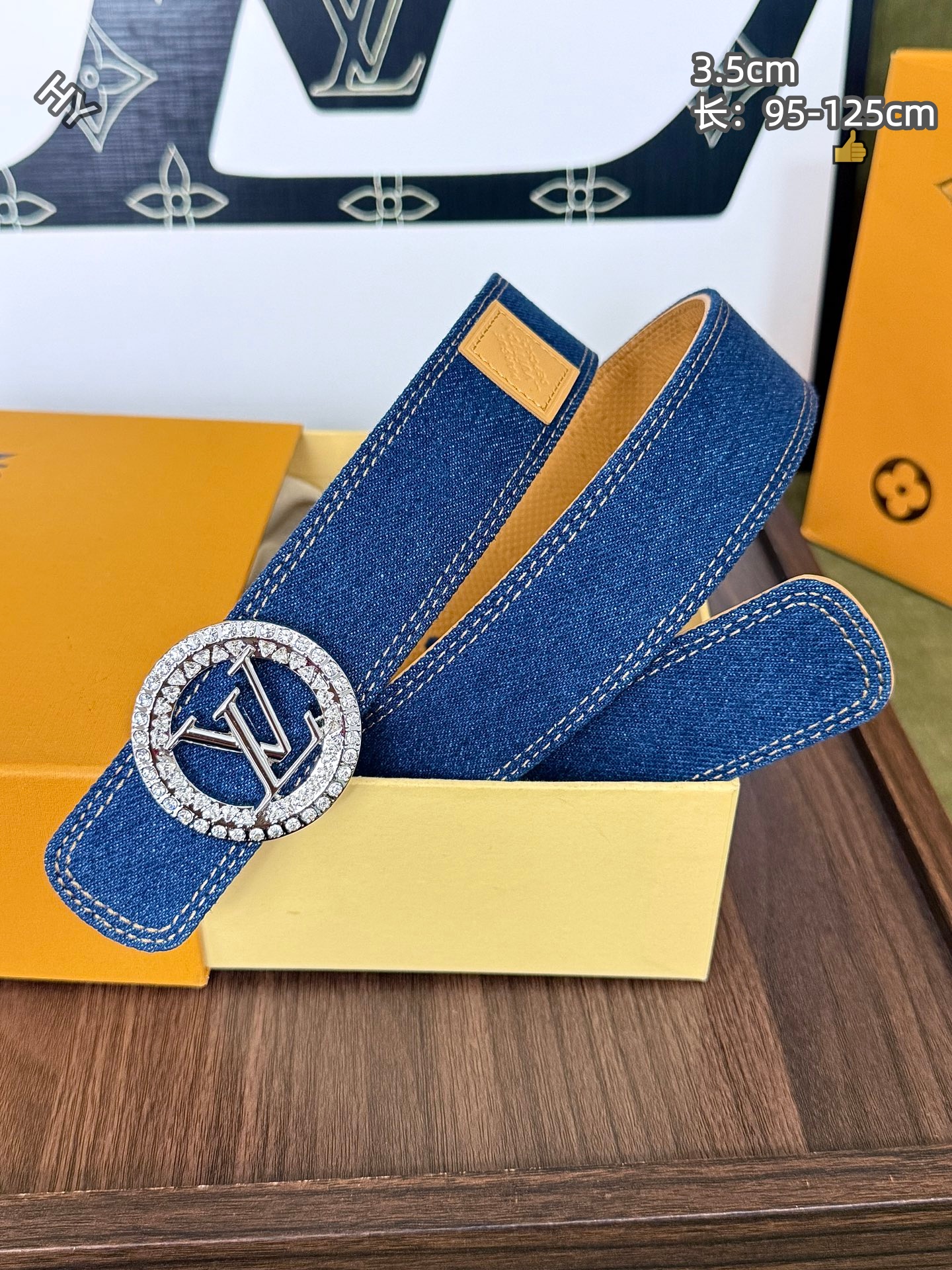 Cheap Louis Vuitton AAA Belts in 220835, $60 USD- [IB220835] - Replica Louis Vuitton AAA Belts