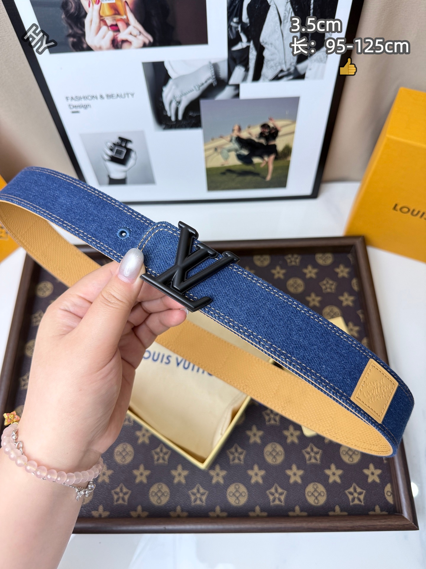 Cheap Louis Vuitton AAA Belts in 220837, $60 USD- [IB220837] - Replica Louis Vuitton AAA Belts