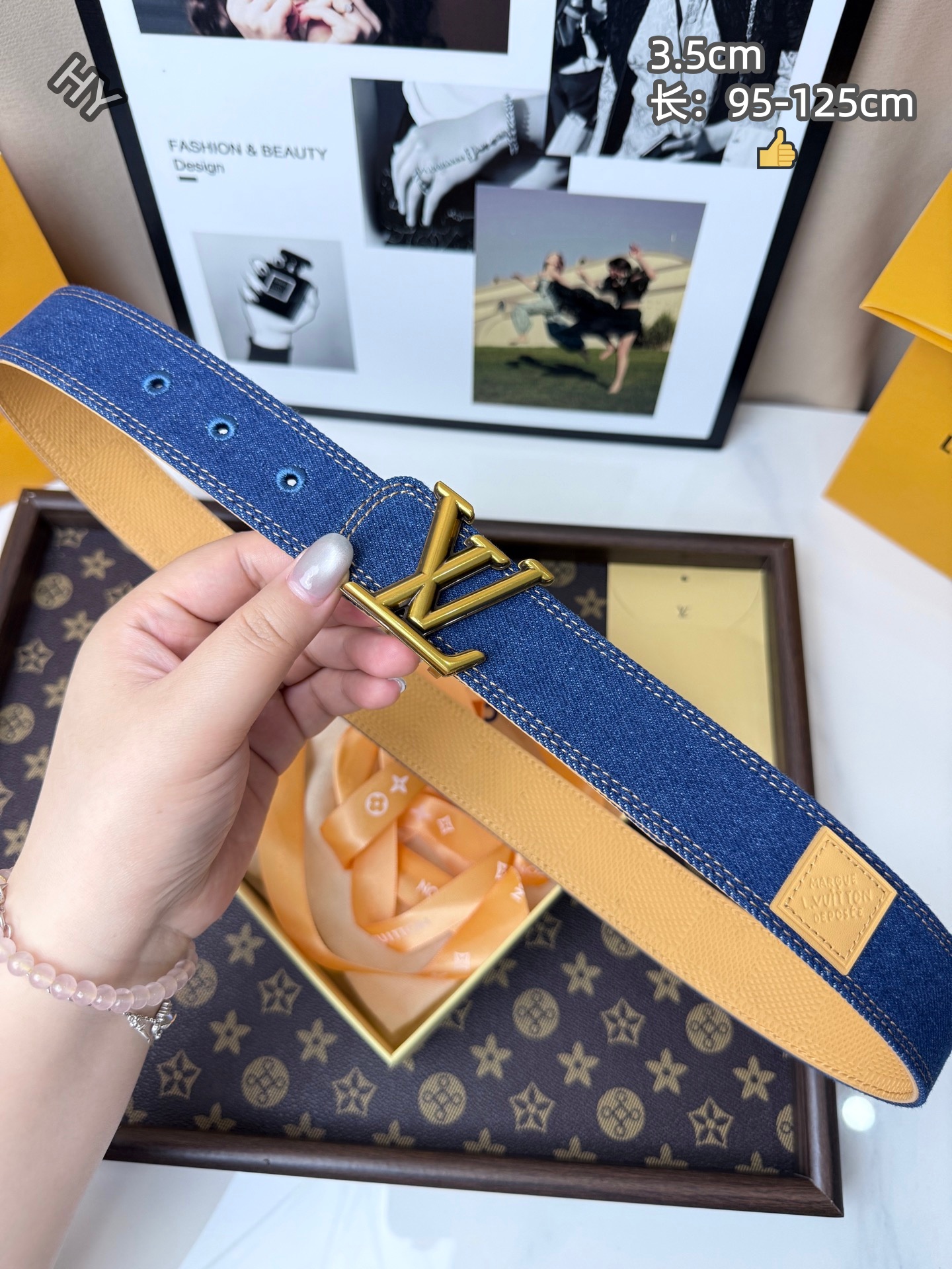 Cheap Louis Vuitton AAA Belts in 220838, $60 USD- [IB220838] - Replica Louis Vuitton AAA Belts