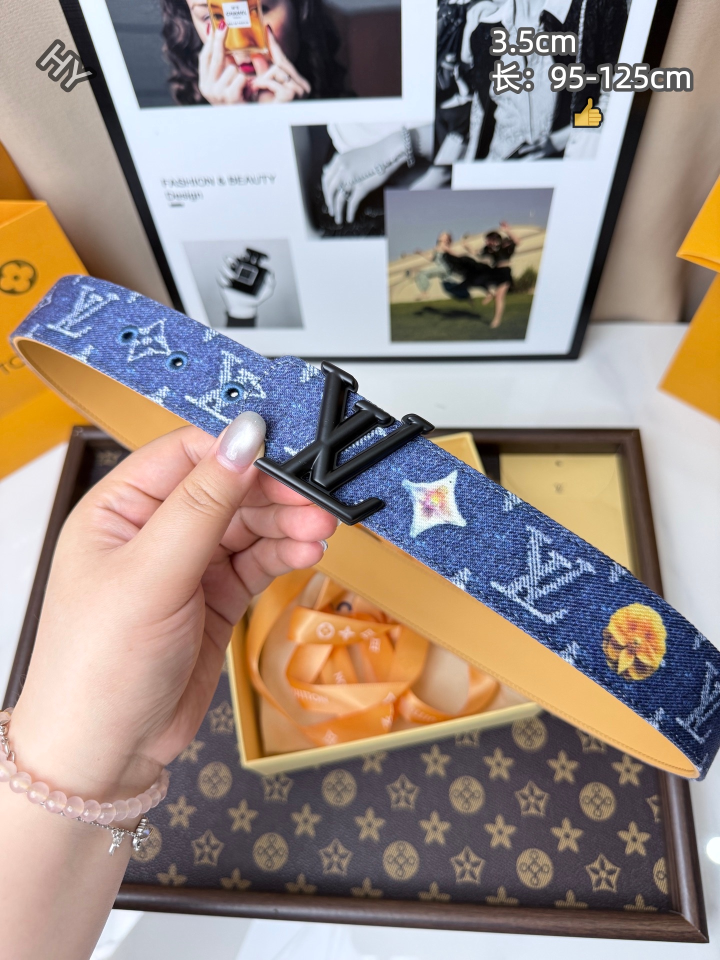 Cheap Louis Vuitton AAA Belts in 220840, $60 USD- [IB220840] - Replica Louis Vuitton AAA Belts