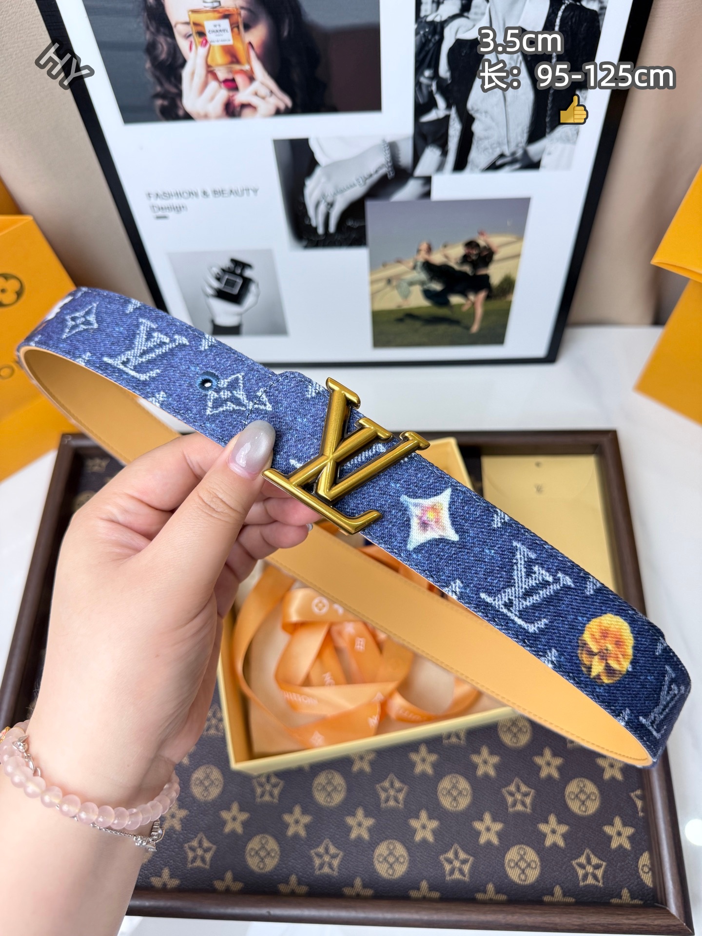 Cheap Louis Vuitton AAA Belts in 220841, $60 USD- [IB220841] - Replica Louis Vuitton AAA Belts