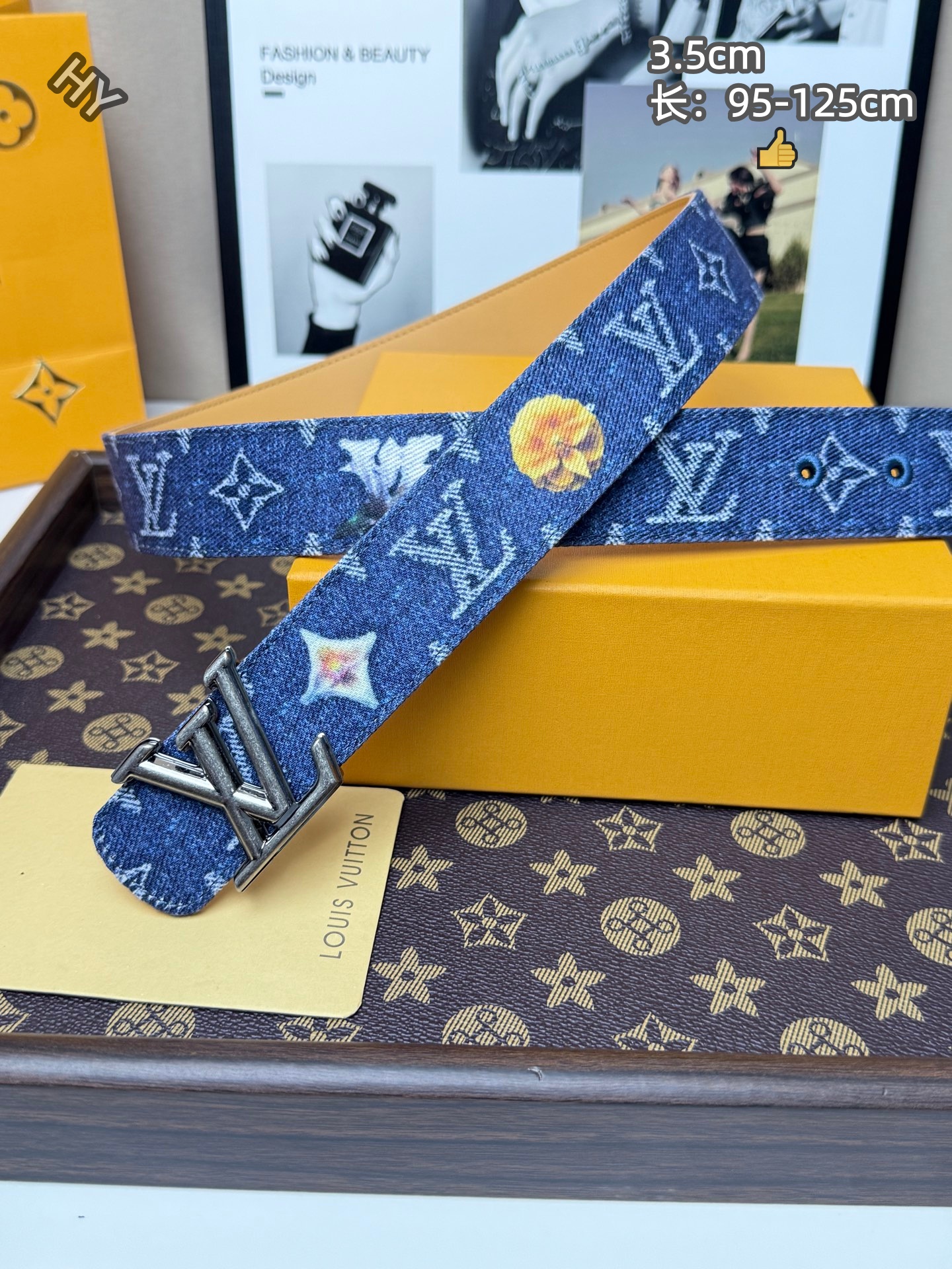 Cheap Louis Vuitton AAA Belts in 220842, $60 USD- [IB220842] - Replica Louis Vuitton AAA Belts