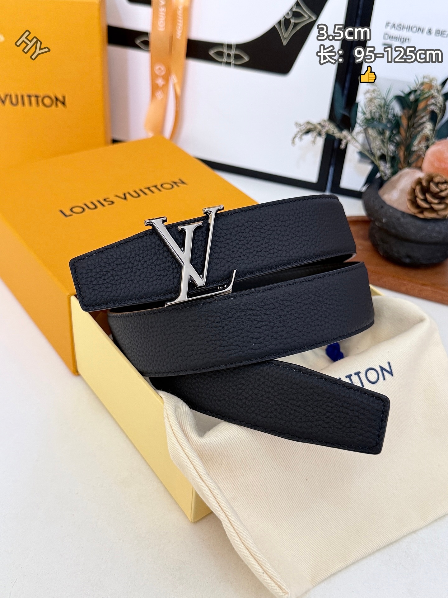 Cheap Louis Vuitton AAA Belts in 220848, $60 USD- [IB220848] - Replica Louis Vuitton AAA Belts