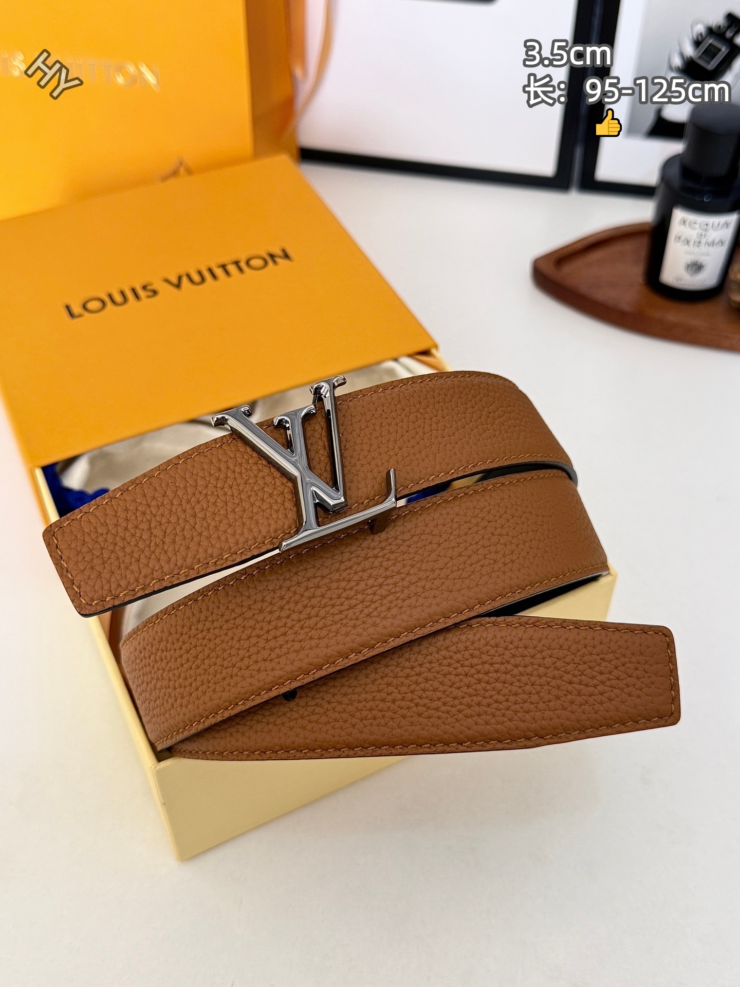 Cheap Louis Vuitton AAA Belts in 220855, $60 USD- [IB220855] - Replica Louis Vuitton AAA Belts