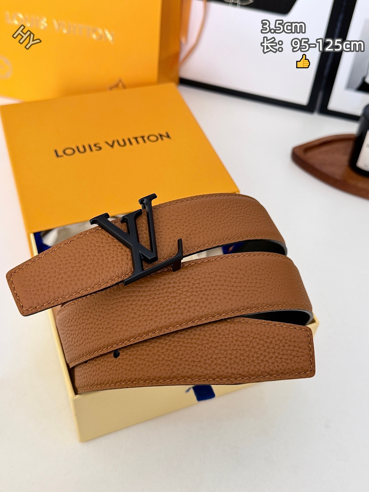 Cheap Louis Vuitton AAA Belts in 220856, $60 USD- [IB220856] - Replica Louis Vuitton AAA Belts