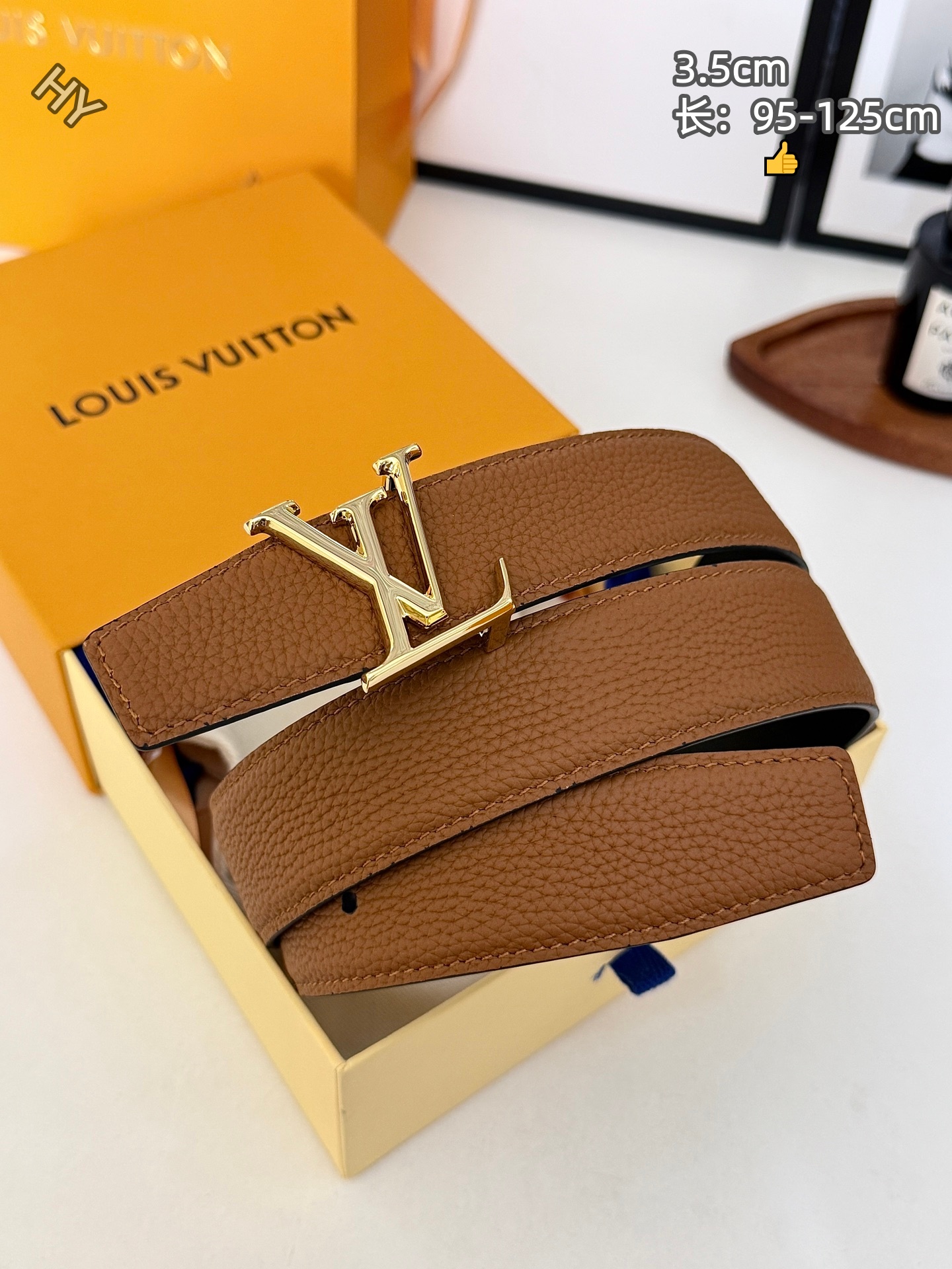 Cheap Louis Vuitton AAA Belts in 220857, $60 USD- [IB220857] - Replica Louis Vuitton AAA Belts