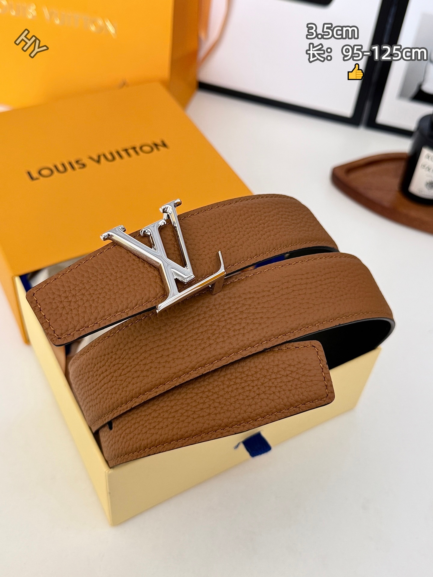 Cheap Louis Vuitton AAA Belts in 220858, $60 USD- [IB220858] - Replica Louis Vuitton AAA Belts