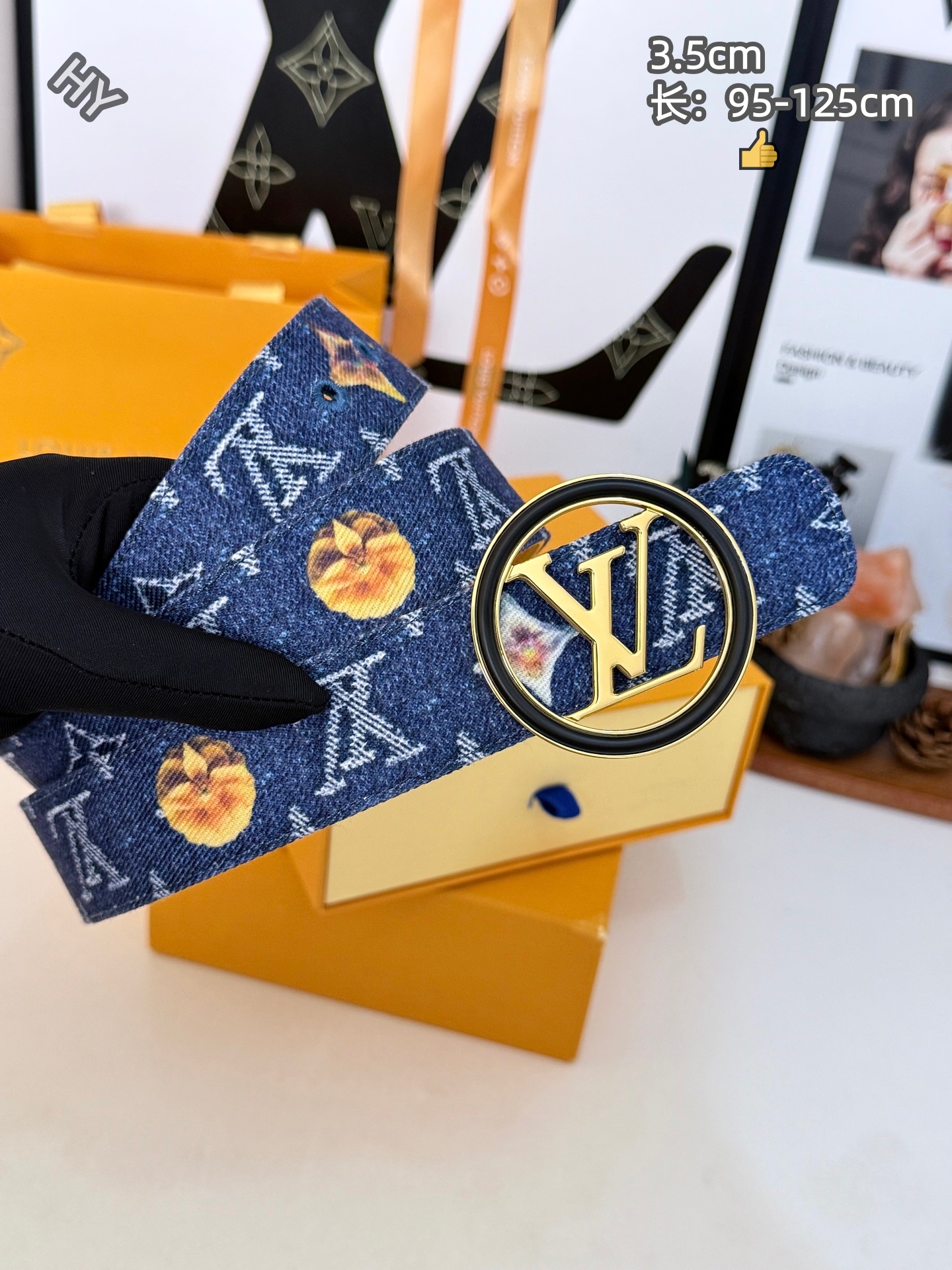 Cheap Louis Vuitton AAA Belts in 220865, $60 USD- [IB220865] - Replica Louis Vuitton AAA Belts