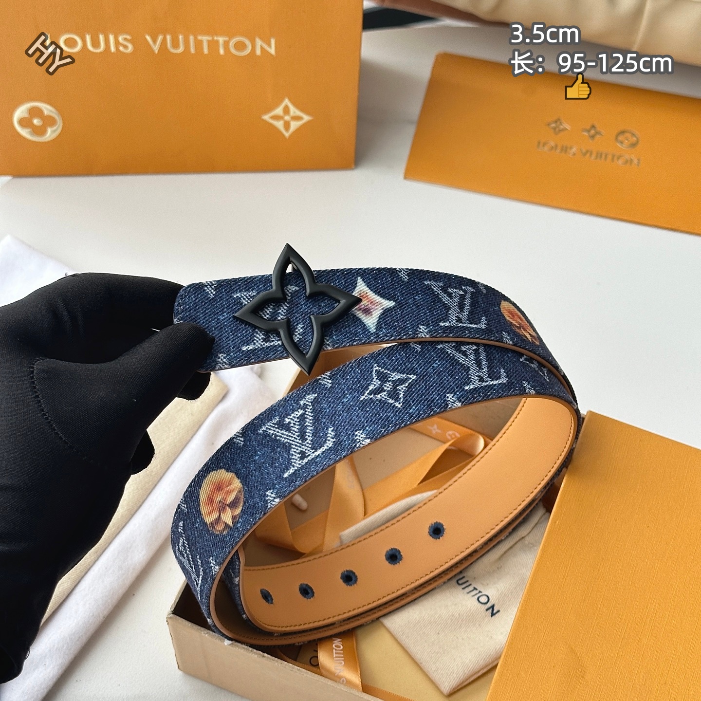 Cheap Louis Vuitton AAA Belts in 220868, $60 USD- [IB220868] - Replica Louis Vuitton AAA Belts