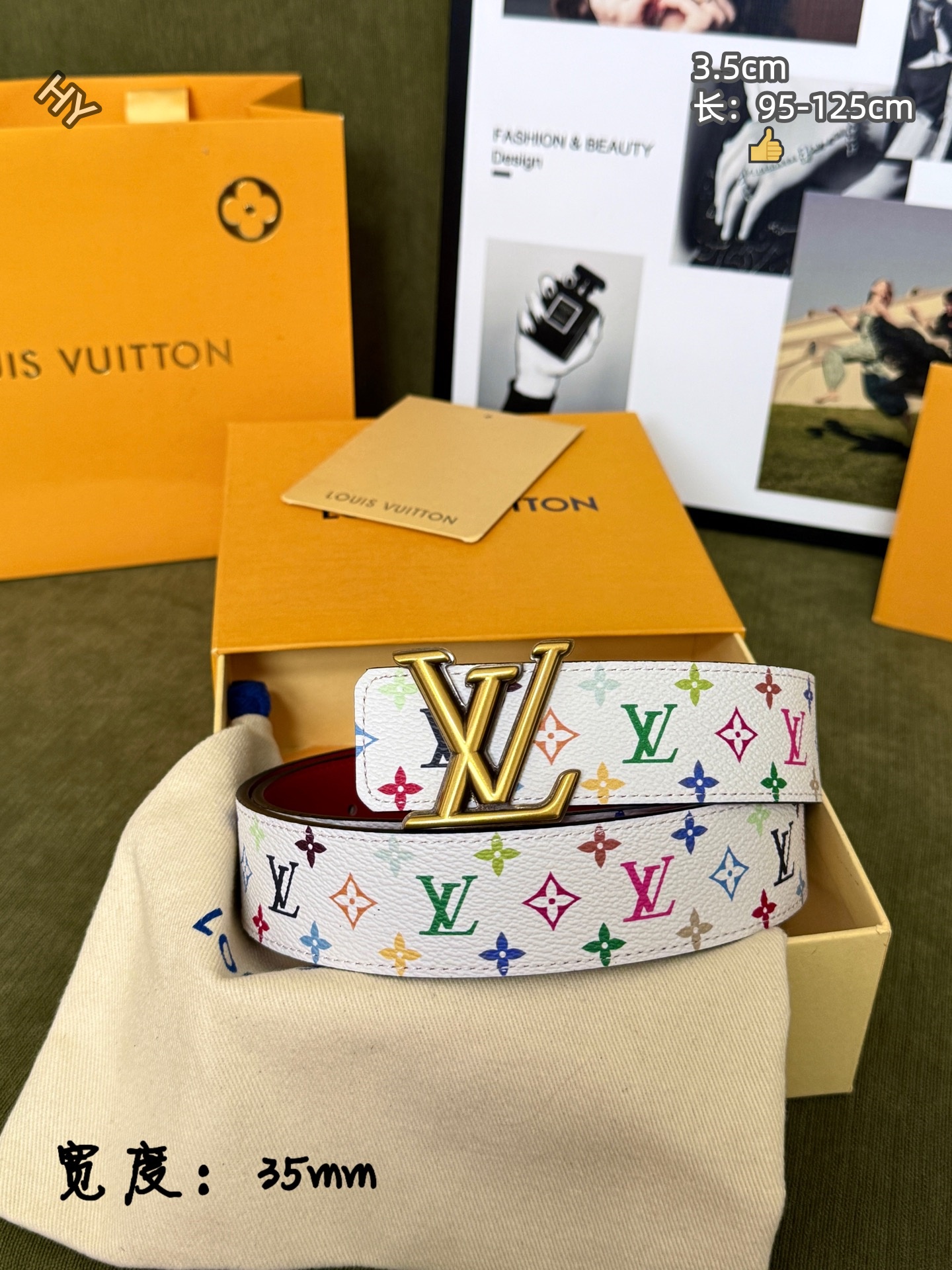 Cheap Louis Vuitton AAA Belts in 220872, $60 USD- [IB220872] - Replica Louis Vuitton AAA Belts