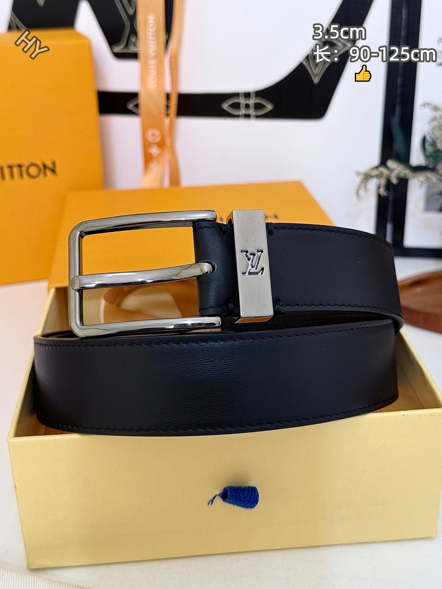 Cheap Louis Vuitton AAA Belts in 220877, $60 USD- [IB220877] - Replica Louis Vuitton AAA Belts