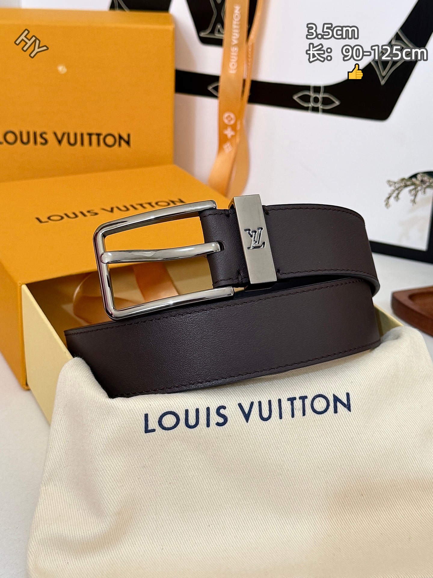 Cheap Louis Vuitton AAA Belts in 220881, $60 USD- [IB220881] - Replica Louis Vuitton AAA Belts