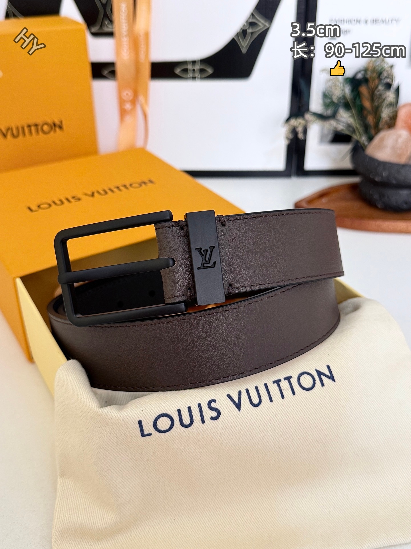 Cheap Louis Vuitton AAA Belts in 220882, $60 USD- [IB220882] - Replica Louis Vuitton AAA Belts
