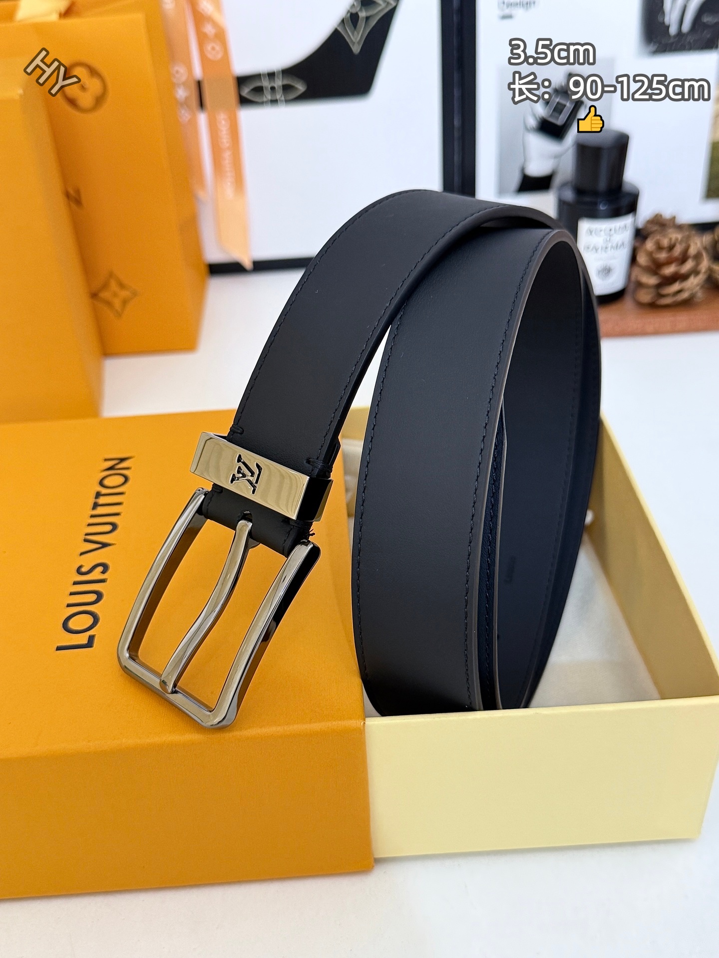 Cheap Louis Vuitton AAA Belts in 220885, $60 USD- [IB220885] - Replica Louis Vuitton AAA Belts