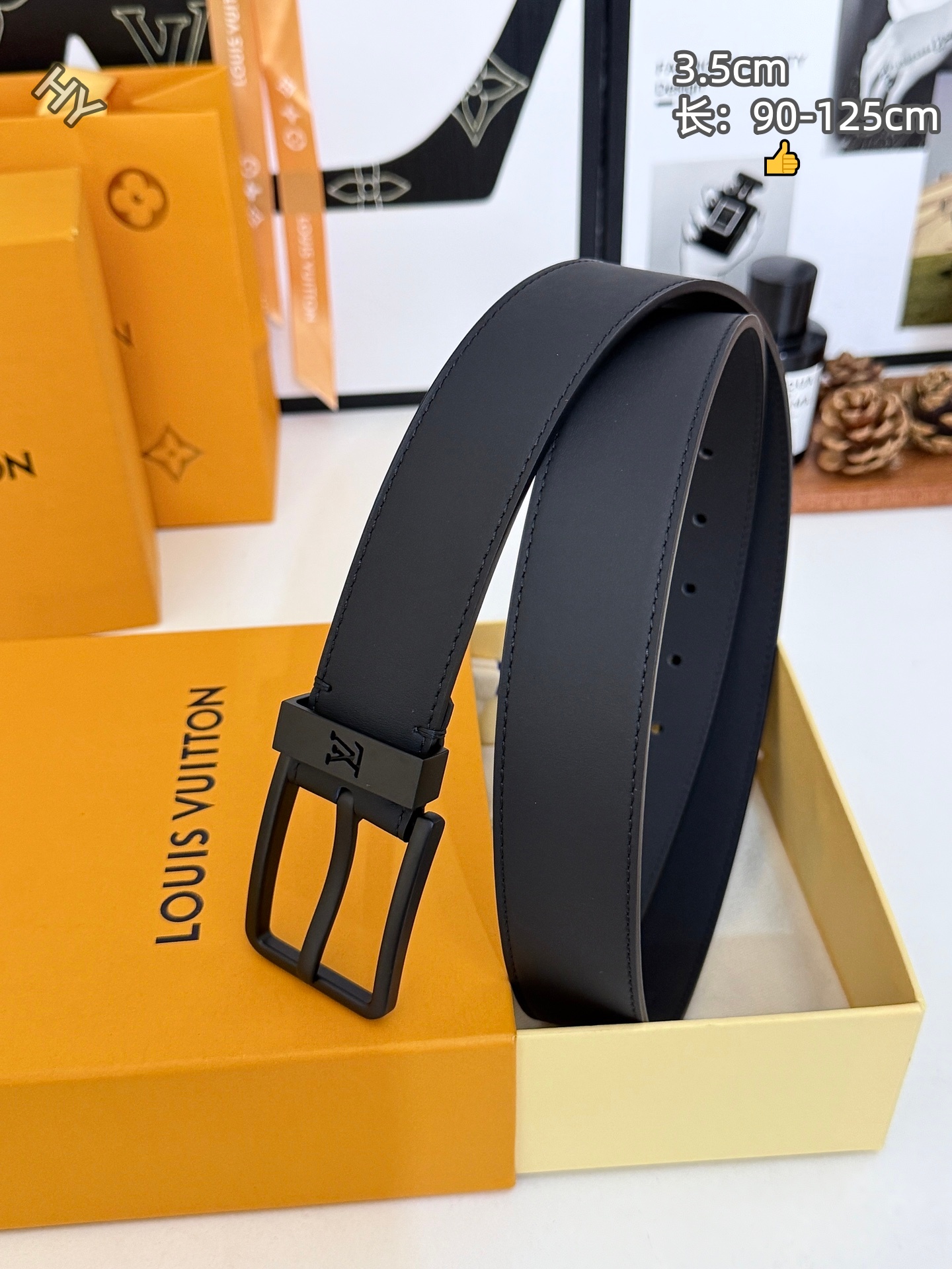 Cheap Louis Vuitton AAA Belts in 220886, $60 USD- [IB220886] - Replica Louis Vuitton AAA Belts
