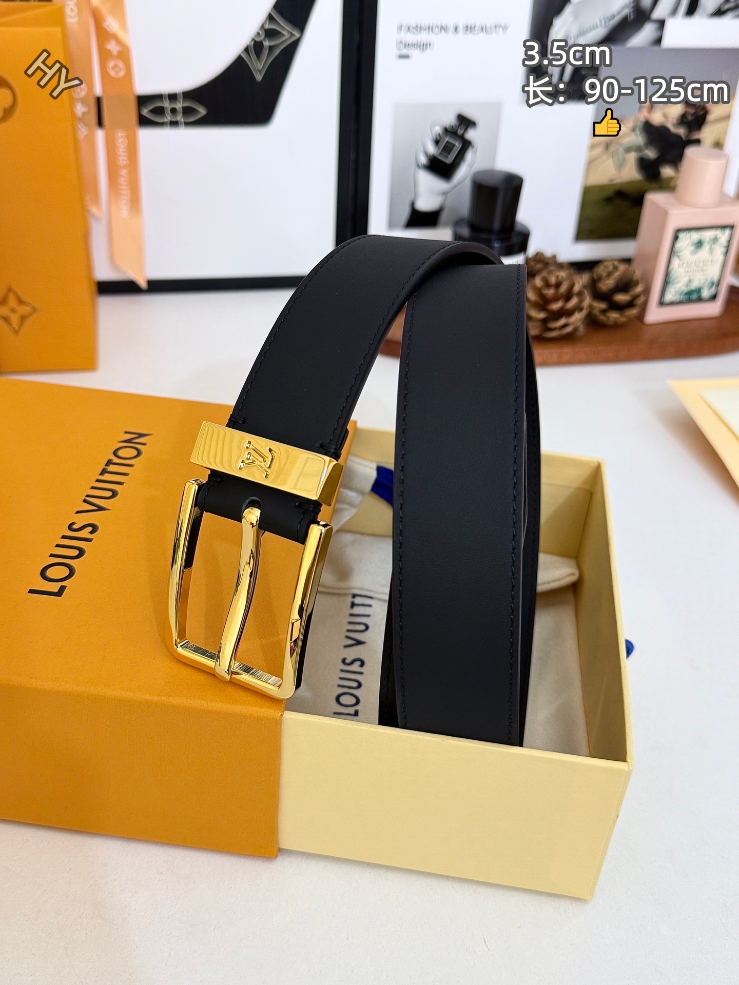 Cheap Louis Vuitton AAA Belts in 220887, $60 USD- [IB220887] - Replica Louis Vuitton AAA Belts