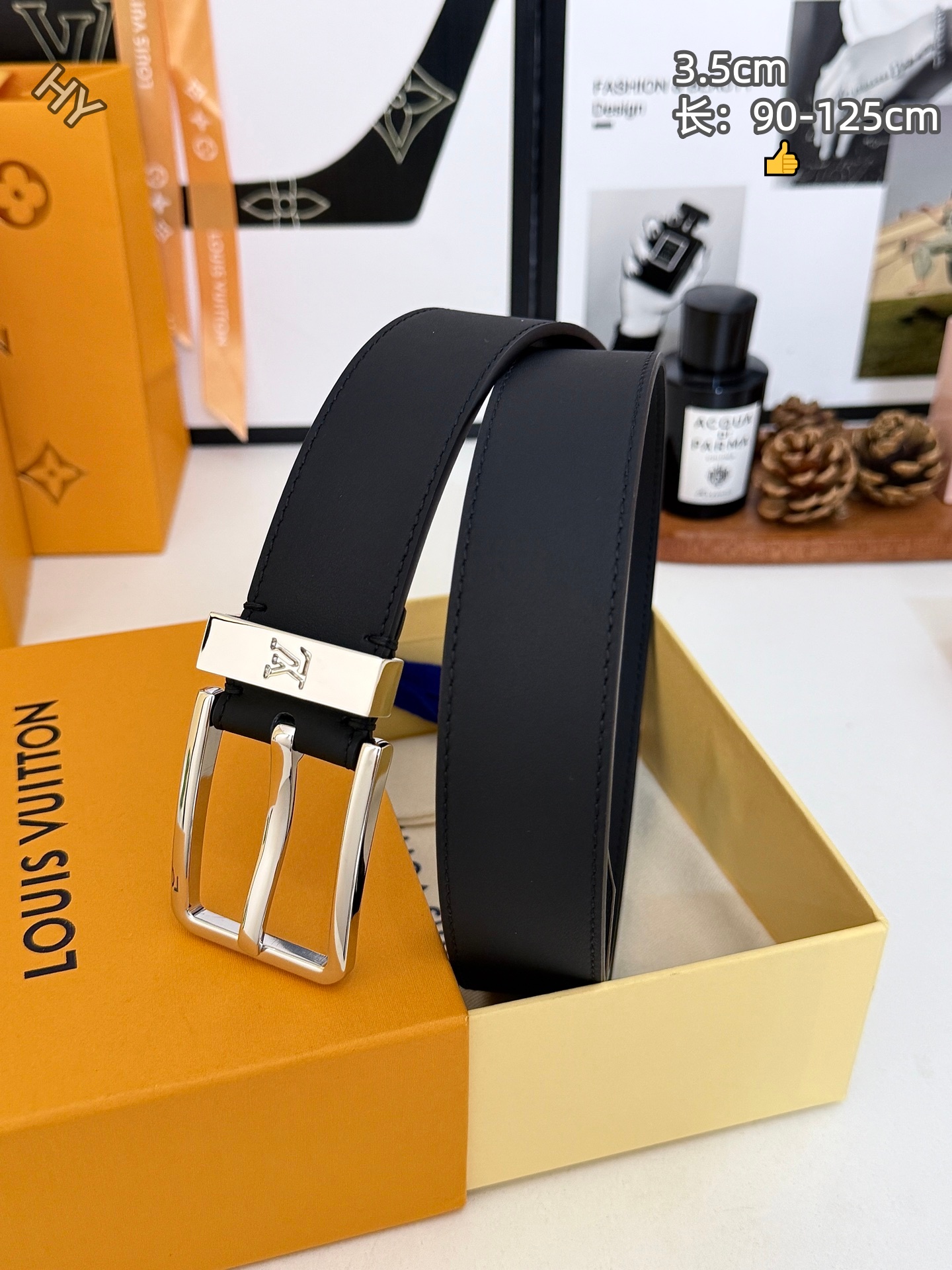 Cheap Louis Vuitton AAA Belts in 220888, $60 USD- [IB220888] - Replica Louis Vuitton AAA Belts