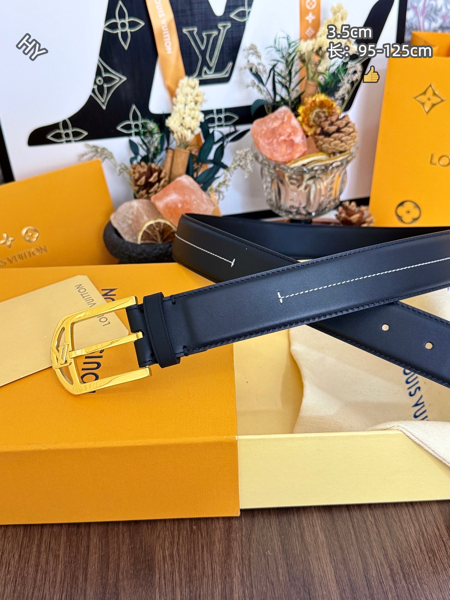 Cheap Louis Vuitton AAA Belts in 220894, $60 USD- [IB220894] - Replica Louis Vuitton AAA Belts