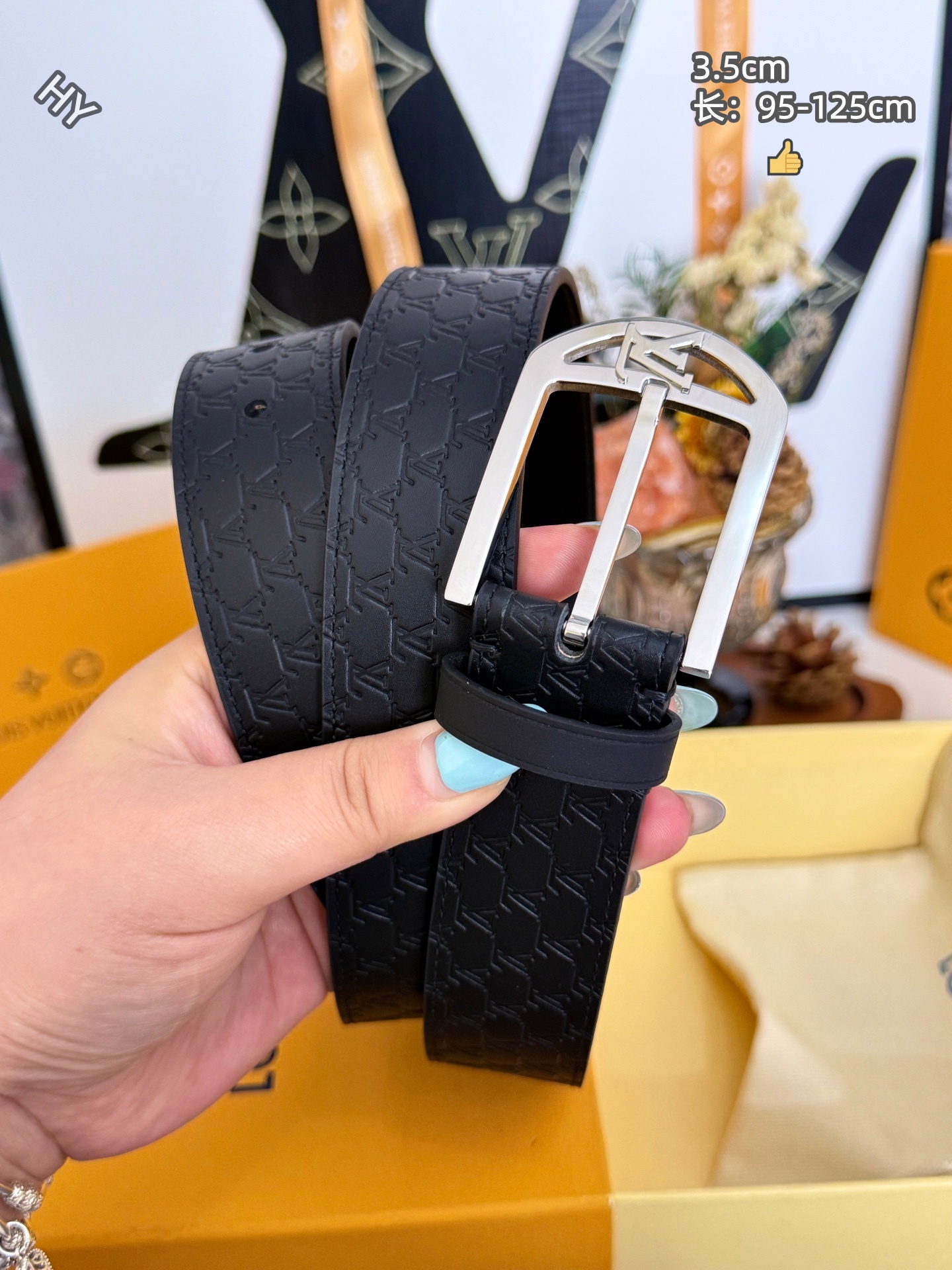 Cheap Louis Vuitton AAA Belts in 220895, $60 USD- [IB220895] - Replica Louis Vuitton AAA Belts