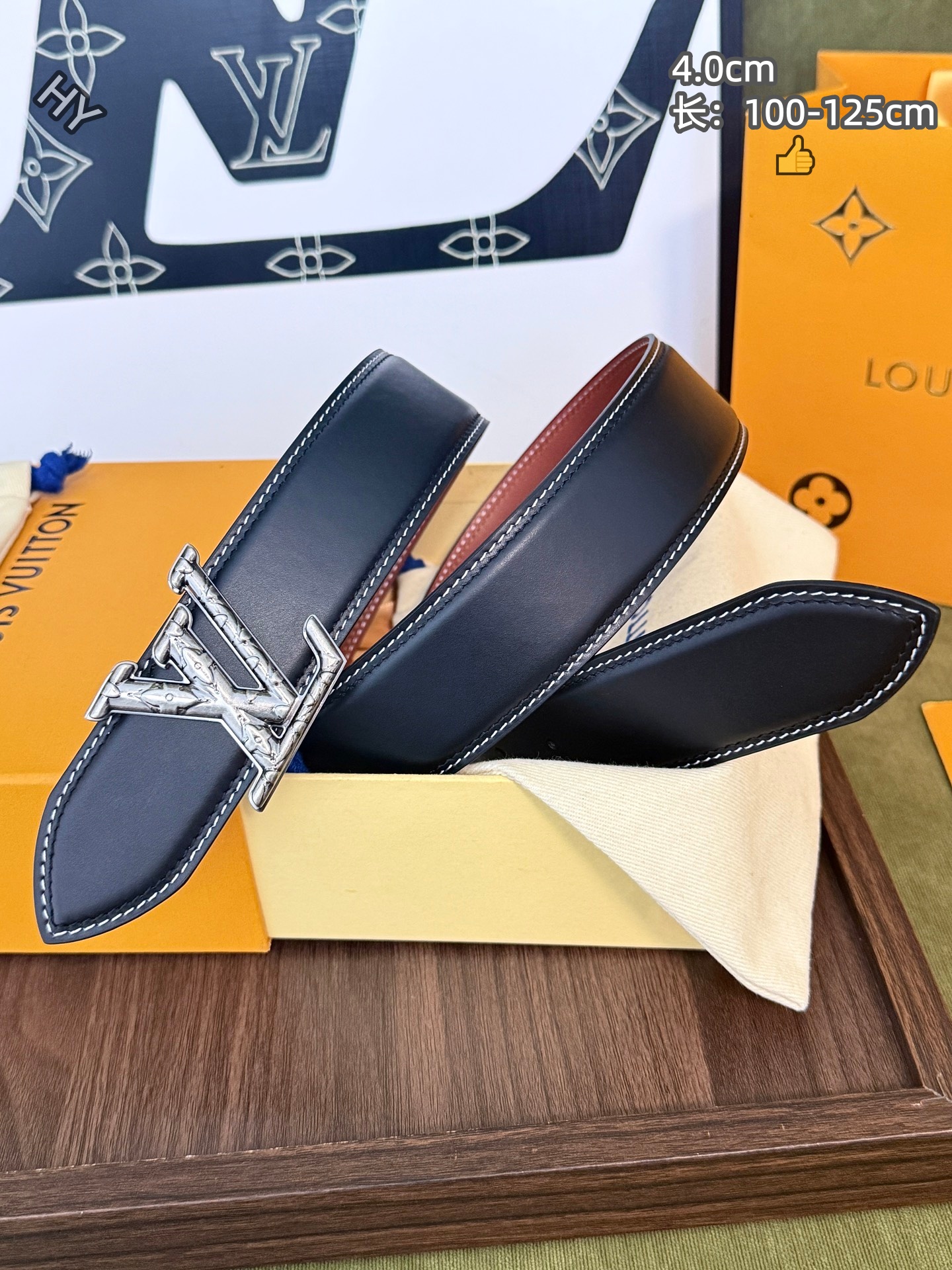 Cheap Louis Vuitton AAA Belts in 220914, $60 USD- [IB220914] - Replica Louis Vuitton AAA Belts