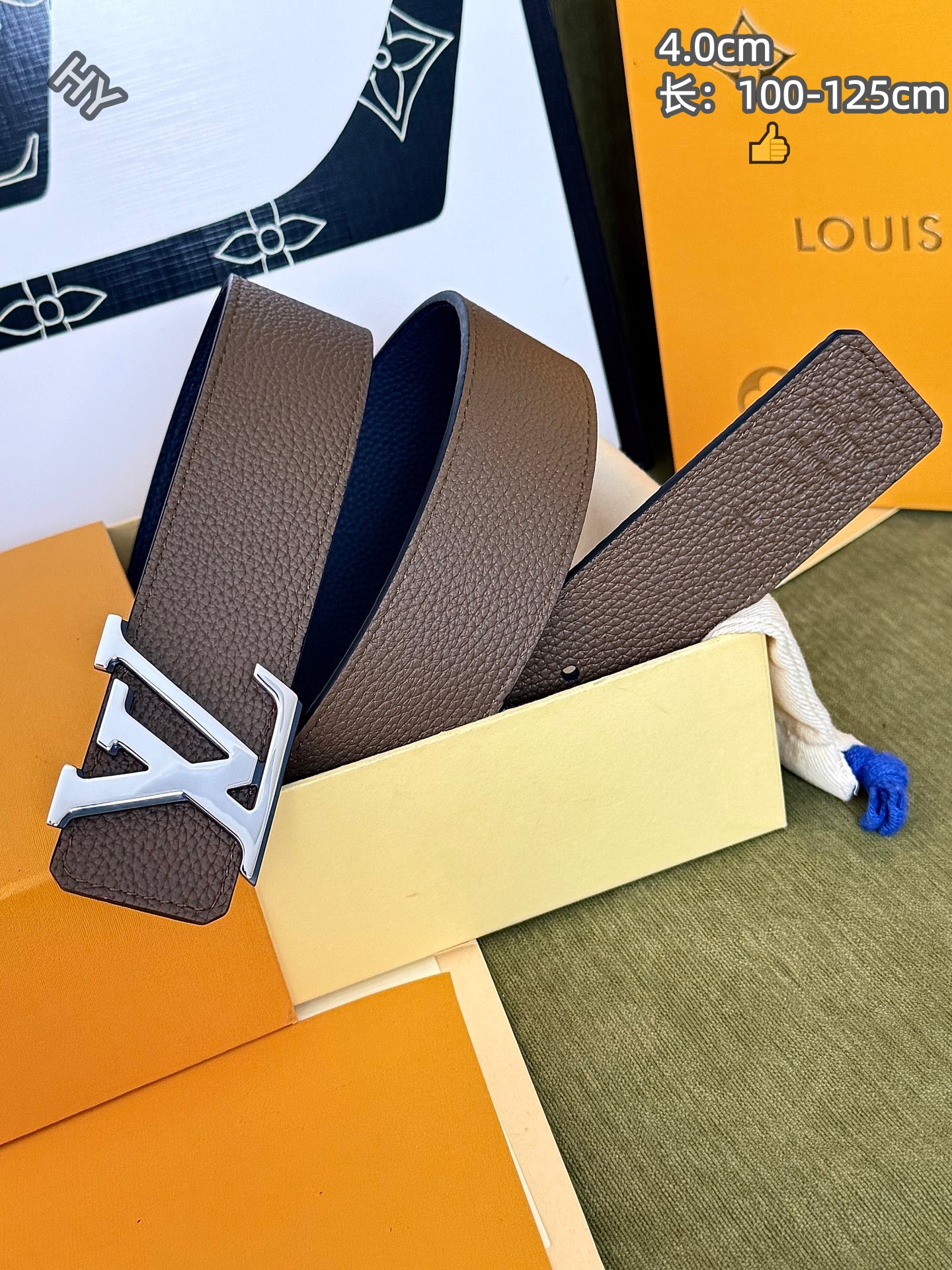 Cheap Louis Vuitton AAA Belts in 220937, $60 USD- [IB220937] - Replica Louis Vuitton AAA Belts