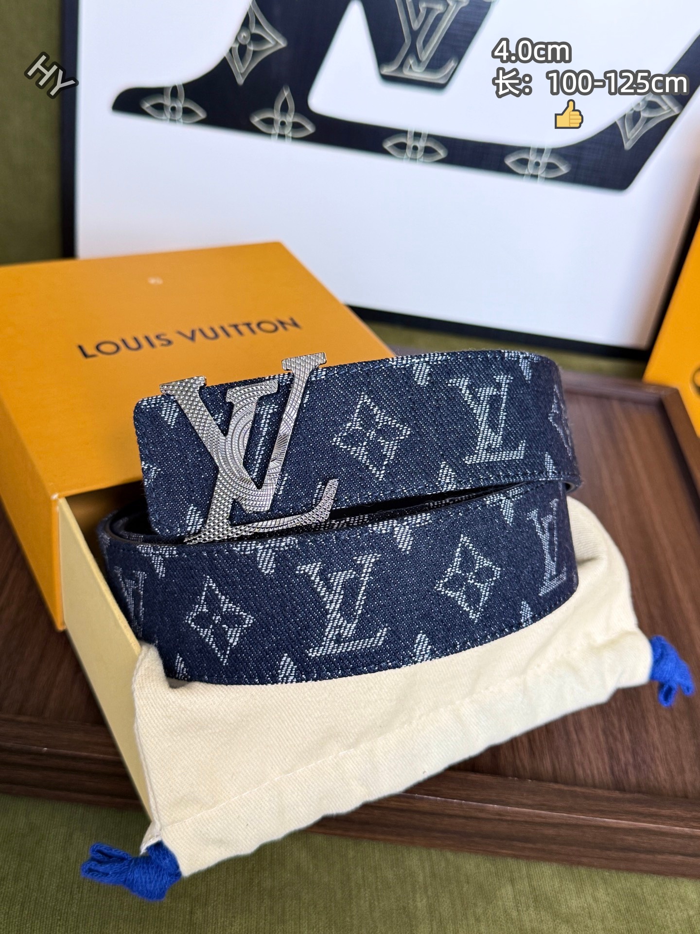 Cheap Louis Vuitton AAA Belts in 220954, $60 USD- [IB220954] - Replica Louis Vuitton AAA Belts