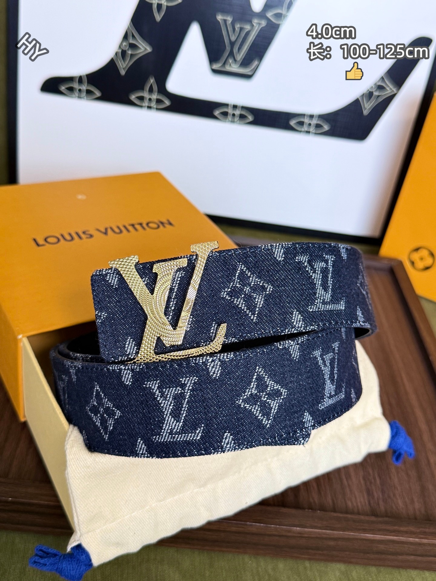 Cheap Louis Vuitton AAA Belts in 220955, $60 USD- [IB220955] - Replica Louis Vuitton AAA Belts