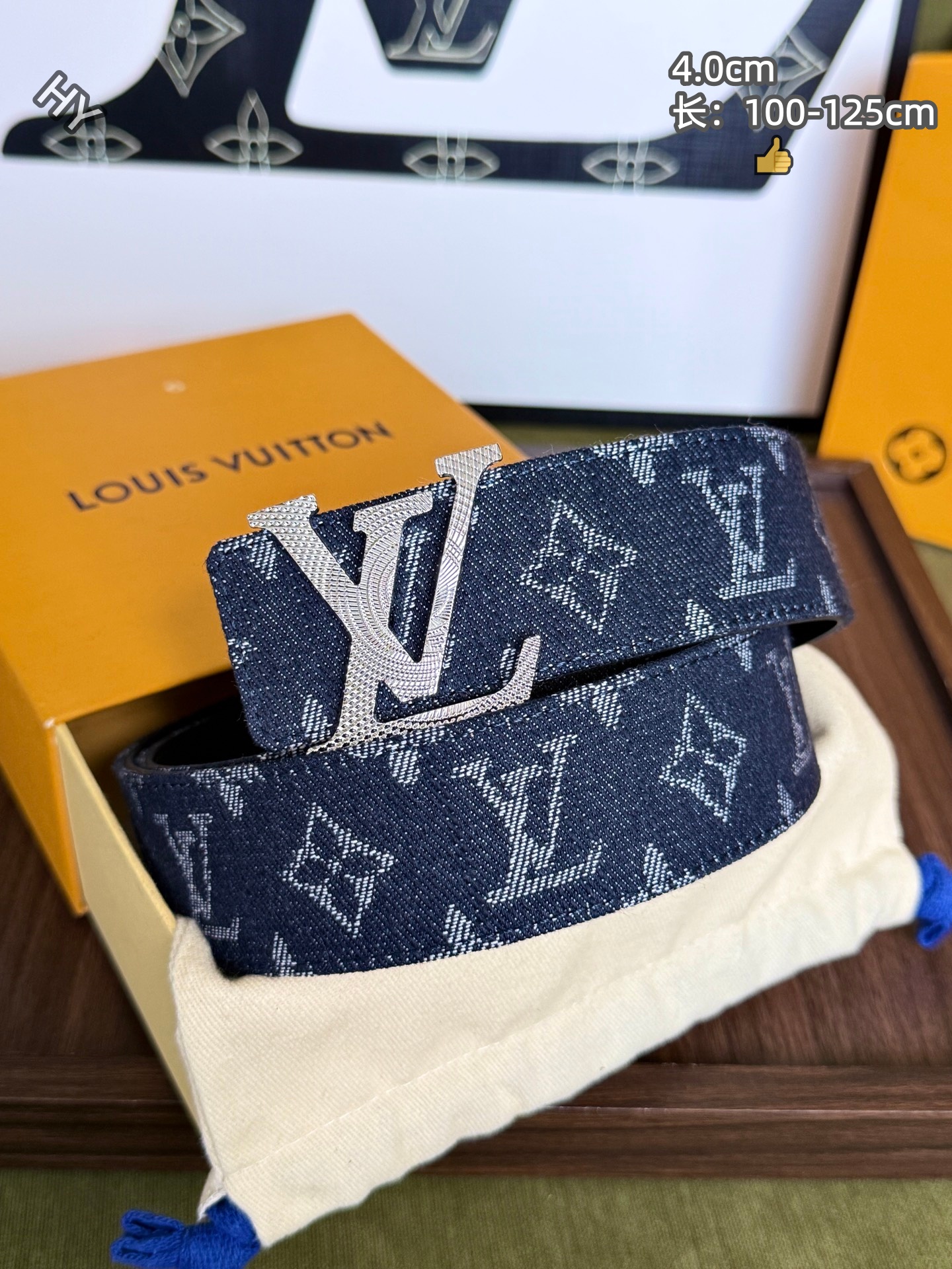 Cheap Louis Vuitton AAA Belts in 220956, $60 USD- [IB220956] - Replica Louis Vuitton AAA Belts
