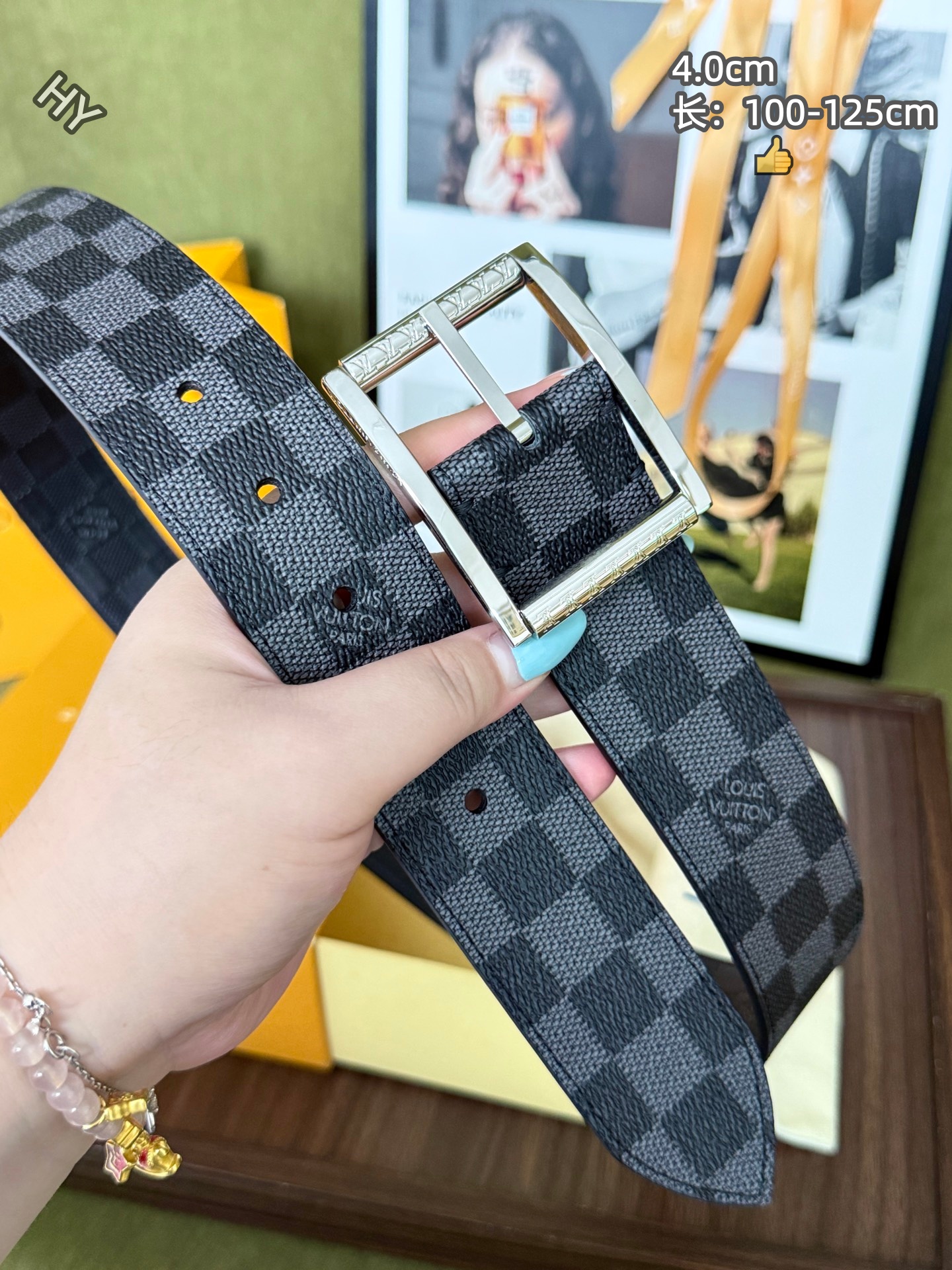 Cheap Louis Vuitton AAA Belts in 220960, $60 USD- [IB220960] - Replica Louis Vuitton AAA Belts