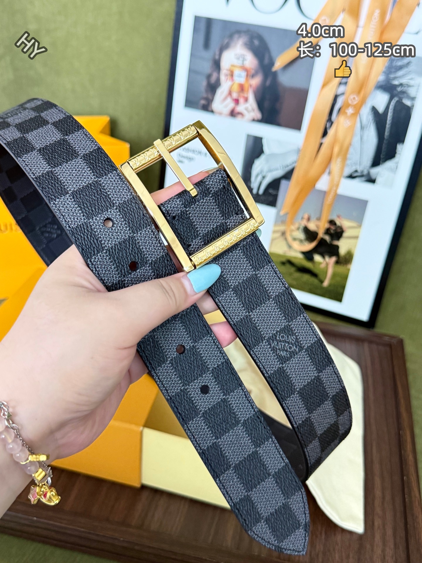 Cheap Louis Vuitton AAA Belts in 220961, $60 USD- [IB220961] - Replica Louis Vuitton AAA Belts