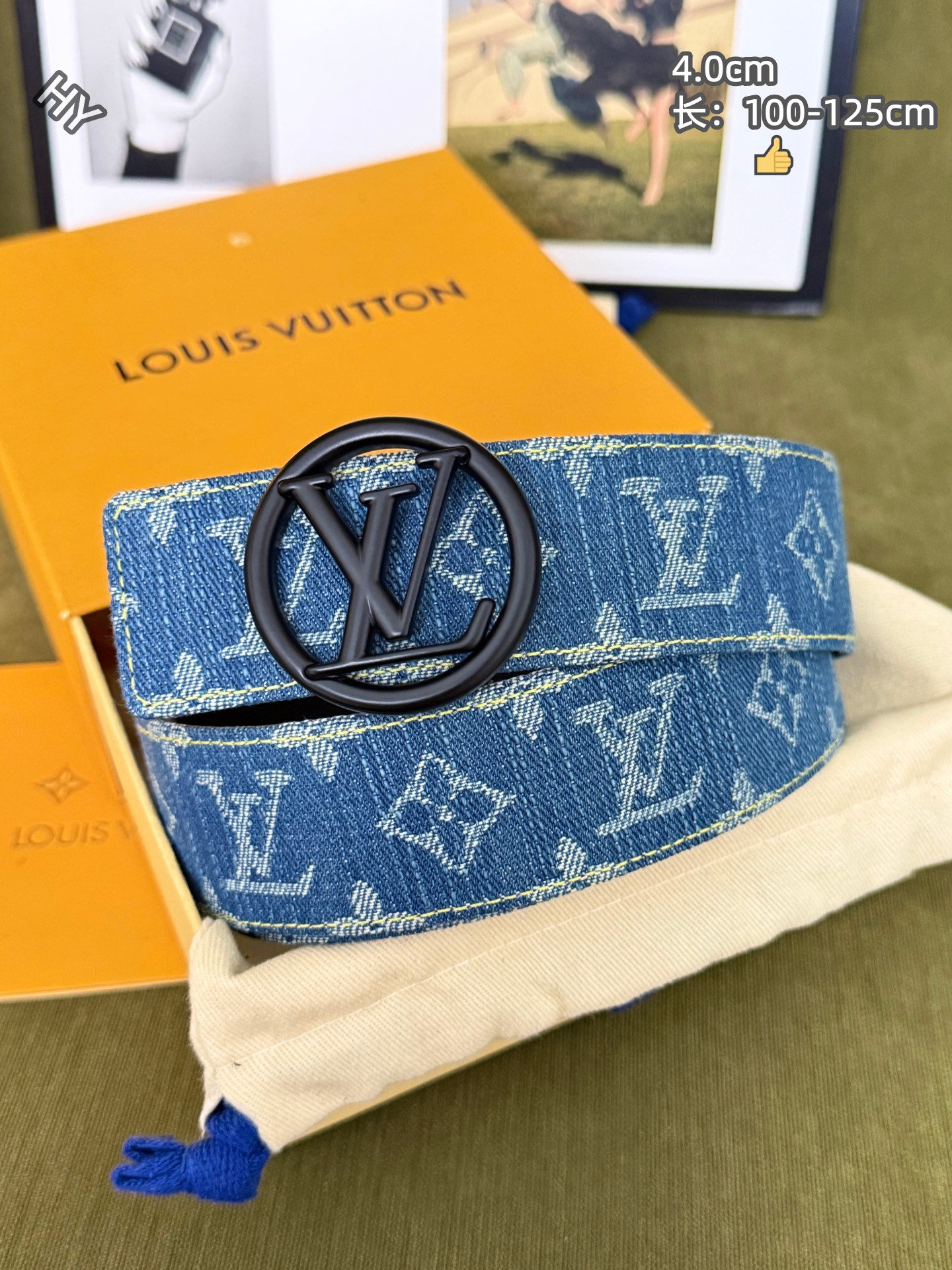 Cheap Louis Vuitton AAA Belts in 220971, $60 USD- [IB220971] - Replica Louis Vuitton AAA Belts