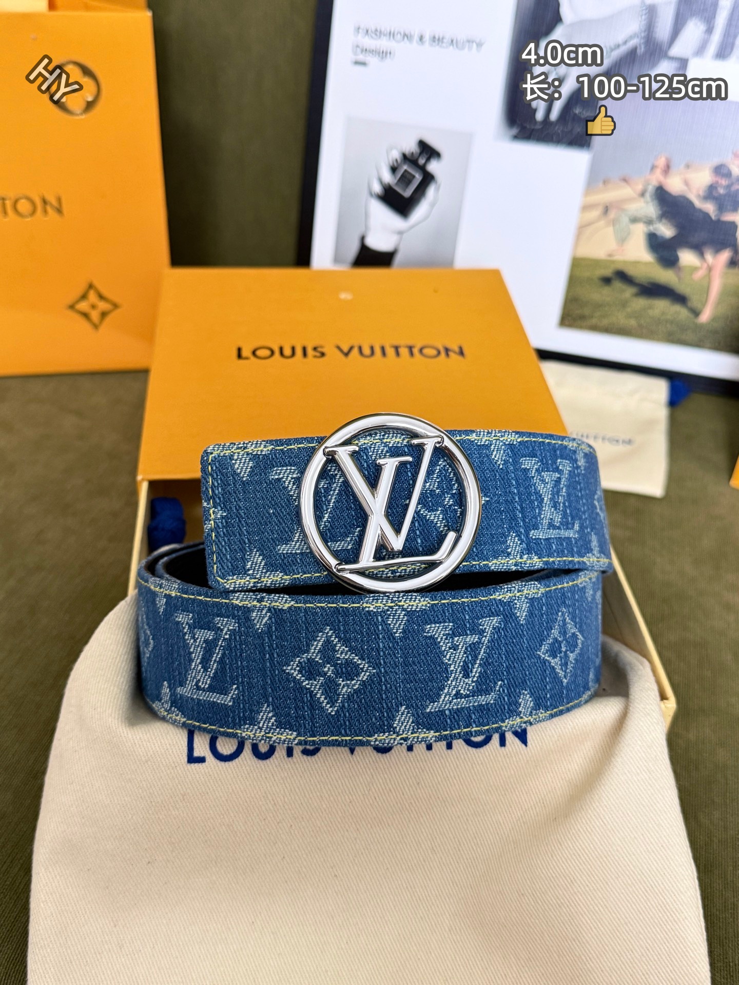 Cheap Louis Vuitton AAA Belts in 220972, $60 USD- [IB220972] - Replica Louis Vuitton AAA Belts